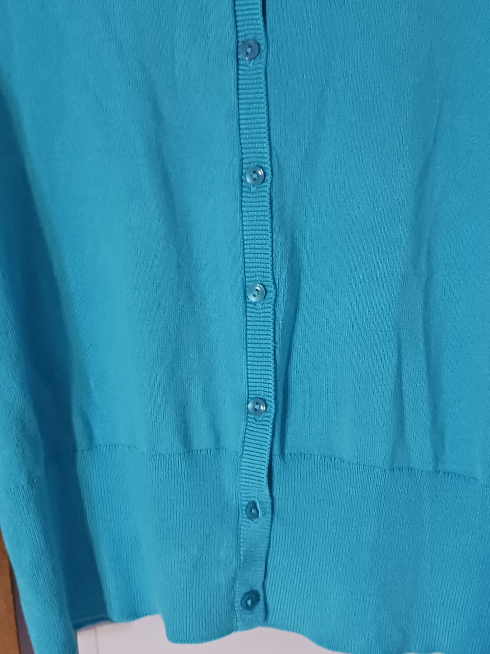 Cato Teal Button-Front Knit Top CardiganNWT
